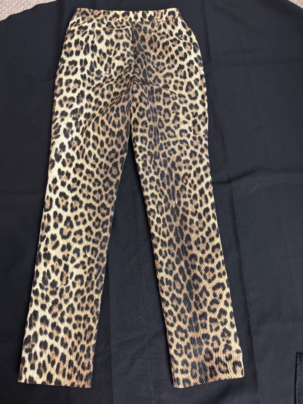 Moschino Cheap and Chic Animal Print Straight Trouser